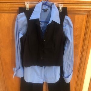 The Limited Vest/Classic Black Moda pants . Easy look day to evening look.